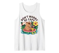 Don't Worry Be Capy Women Boys Kids Funny Capybara Rodents Débardeur