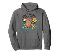 Don't Worry Be Capy Women Boys Kids Funny Capybara Rodents Sweat à Capuche