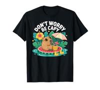 Don't Worry Be Capy Women Boys Kids Funny Capybara Rodents T-Shirt