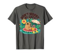 Don't Worry Be Capy Women Boys Kids Funny Capybara Rodents T-Shirt