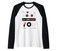 Don't Worry I'm Beside You Minimalist Modern Manche Raglan