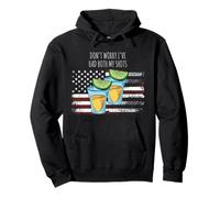 Don't Worry I've Had Both My Shots Drapeau américain 4 Juillet Sweat à Capuche
