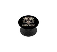 Don't Worry Kitten Daddy's Here Alpha Wolf Male Meme PopSockets PopGrip Adhésif
