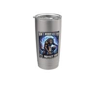Don't Worry Kitten I'll Protect You Loup-garou Gobelet isotherme en acier inoxydable double paroi