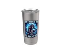 Don't Worry Kitten I'll Protect You Loup-garou Gobelet isotherme en acier inoxydable double paroi