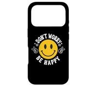 Don't Worry We Be Happy Smile Face Retro Groovy 70s Coque pour iPhone 17 Pro