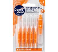Dontodent Bâtonnets Interdentaires Extra Fins (Taille ISO 1) - Lot de 6 Pièces - Orange