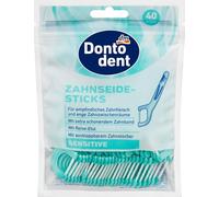 Dontodent Sensitive Lot de 3 paquets de 40 bâtonnets de fil dentaire (120 pièces)