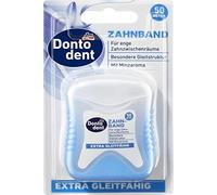 Dontodent Extra Glide Ruban adhésif pour dents sensibles à la douleur et aux problèmes de gencives Sans fluorure 50 m