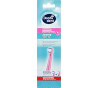 Dontodent Lot de 4 brossettes de rechange universelles Active Young Rose