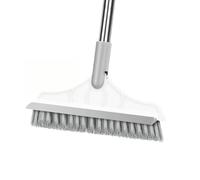 Donubiiu 2 in 1 Floor Scrub Brush, 2-in-1 Toilet Floor Gap Cleaning Brush, 2 in 1 Floor Cleaning Brush with 120° Rotatable Head (White)