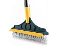 Donubiiu 2 in 1 Floor Scrub Brush, 2-in-1 Toilet Floor Gap Cleaning Brush, 2 in 1 Floor Cleaning Brush with 120° Rotatable Head (Green)