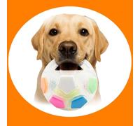 Donubiiu 2026 Balle indestructible, de bien-être, jouet intelligent, avec poignée, indestructible, pour chiens de petite, moyenne et grande taille, pour l'intérieur et l'extérieur (style C)