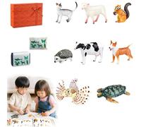 Donubiiu 2026 Insect & Animal Slot Assembly Toys, Kids' Insect & Animal Slot Assembly Toys with Toyses for Kids, 8pcs Lifelike Insects/Animals Models,3 Progressive Difficulty Level (Style B)