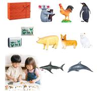 Donubiiu 2026 Insect & Animal Slot Assembly Toys, Kids' Insect & Animal Slot Assembly Toys with Toyses for Kids, 8pcs Lifelike Insects/Animals Models,3 Progressive Difficulty Level (Style A)