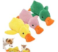 Donubiiu 2026 New Calming Duck, Upgrade The Mellow Dog Calming Duck, Squeaker Ducks Dogs Toy, Teeth Grinding and Biting Resistance, for Indoor Dogs (3PCS)
