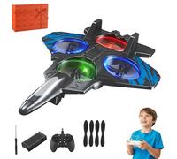 Donubiiu 2026 New Remote Controlled Fighter Jet, Rc Jets Plane for Kids, Fighter Jet Toys, Three Electric Version, 360° Flip, 3 Speeds Adjustable Rc Fighters (Blue,Single Battery Version)