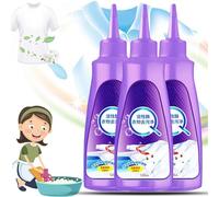 Donubiiu Affectionate Lot de 3 décapants de taches enzymatiques actives Affectionate - White Shirt Guardian, nettoyant enzymatique actif pour laundry laundry - Stubborn - Violet