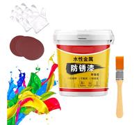Donubiiu Anti-rust paint for metal, Boomforing Anti Rust Paint for Metal, Rust Remover for Metal,Rust Removal Converter Metallic Paint with Brush,Multi-Functional Anti-Rust Paint (#20Umber)
