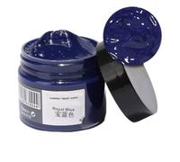 Donubiiu Baume de coloration pour cuir, crème de coloration pour cuir, baume réparateur de couleur pour cuir, kit de réparation de couleur pour meubles, canapé, sièges de voiture (19 bleu roi)