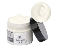 Donubiiu Baume recoloration du cuir, crème recolorante pour cuir, baume réparateur de couleur cuir, kit de réparation de couleur cuir pour meubles, canapés, sièges de voiture (04Beige-blanc)