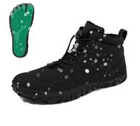 Donubiiu Chaussures pieds nus - Voyage naturel - Hiker Pro - Chaussures d'hiver pieds nus pour homme et femme, Noir , 38 EU
