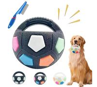 Donubiiu Durable Toy Ball, Anti-Stress Ball for Dogs, Chew-Proof Dog Toy Ball, Indestructible, for Small, Medium and Large Dogs, Indoor/Outdoor Use (Stil B)