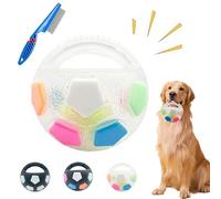 Donubiiu Durable Toy Ball, Anti-Stress Ball for Dogs, Chew-Proof Dog Toy Ball, Indestructible, for Small, Medium and Large Dogs, Indoor/Outdoor Use (Stil A)