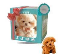 Donubiiu Jouer au Chien Qui Peut Courir, Robot comme Un Vrai, Mon Chiot Robot réaliste, Roboterwelpenspielzeug interactif, Cadeau pour Animaux de Compagnie pour Les Enfants et Les Adultes (A)