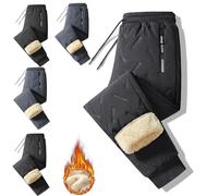 Donubiiu Magulo Magulo Pantalon thermique unisexe Orthomotion Unisexe Lorsque l'hiver se réchauffe, pantalon thermique unisexe doux et confortable, Pantalon de jogging noir, L
