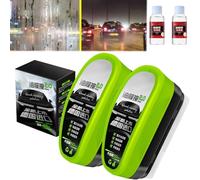 Donubiiu New 2.0 Green Oil Film Wipe, Glass Oil Film Cleaner New 2.0, Lingette de film d'huile verte améliorée, brosse de nettoyage de film d'huile automobile, nettoyant de film d'huile de voiture