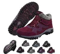 Donubiiu Orthofree Solvema Chaussures d'hiver orthopédiques pour femme et homme, rouge, 41 EU