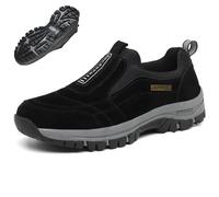 Donubiiu PODOwalk Chaussures de randonnée et de confort, chaussures orthopédiques Elias Premium Podowalk, chaussures orthopédiques respirantes et légères pour homme et femme, Noir , 47 EU
