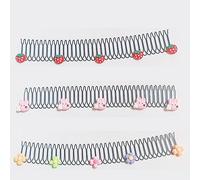 Donubiiu Stretchable Invisible Hair Clips, U Shape Hair Finishing Fixer Comb, Cute Invisible Hair Holder, Flexible Clip Shaped Set Accessory for Kids Toddlers Children (3Pcs-B)