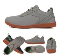 Donubiiu Ventura Chaussures pieds nus unisexes - Chaussures pieds nus larges - Pour homme et femme - Chaussures de course à pied nus - Pour l'extérieur - Gris - Taille 42