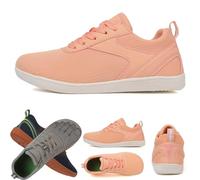 Donubiiu Ventura Chaussures pieds nus unisexes - Chaussures pieds nus larges - Pour homme et femme - Chaussures de plein air - Course à pied nu - Randonnée - Rose - 37