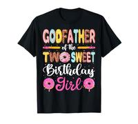 Donut 2ème Anniversaire pour Fille/Fille/Parrain des Deux adorables Anniversaires T-Shirt