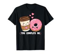 Donut and Coffee You Complete Me Donuts pour Amateurs de Nourriture T-Shirt