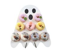 Donut Board | 9 Peg Wooden Halloween Ghost Table Dessert Holder |