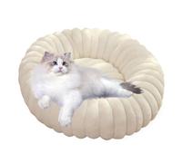 Donut Cat Bed, Cozy Round Plush Pet Bed for Small Dogs and Cats, Washable Anti-Slip Pet Couch, Soft and Comfy Donut Shaped Dog Bed, Perfect for Small Pets, Comfortable Resting Bed for Dogs and Cats