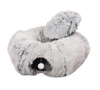 Donut Cat Grotte, Cat Peekaboo Grotte, Chaud Chat Tunnel en Peluche pour Chat, Grotte Ronde pour Chat, Cache Chat Donut Intérieur