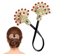 Donut Chignon Maker | Style Chinois Strass Twist Bun Maker, Donut Hair Maker, Accessoires de Cheveux Tendance pour les Activités Quotidiennes ou Célébrations Spéciales