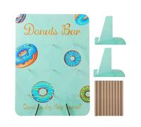 Donut Display Stand For Dessert Table - Wooden Stand Holds 9 Donuts | Reusable Dessert Table Display For Catering, Weddings, Birthdays, Holidays & Gatherings