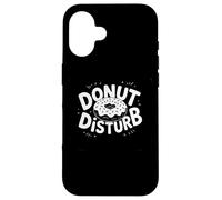 Donut Disturb Funny Donut Lover Lazy Day Tees Decor and More Coque pour iPhone 16