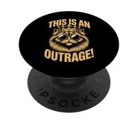 Donut drôle Princesse Chat Femme Homme This is an Outrage PopSockets PopGrip Adhésif