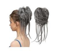 Donut Extensions de cheveux synthétiques élastiques en chignon décoiffé, ondulés naturels, for femmes pour Femme(4 60)