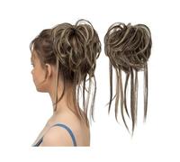 Donut Extensions de cheveux synthétiques élastiques en chignon décoiffé, ondulés naturels, for femmes pour Femme(6H24B)
