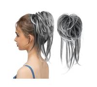 Donut Extensions de cheveux synthétiques élastiques en chignon décoiffé, ondulés naturels, for femmes pour Femme(1B 171T1001)