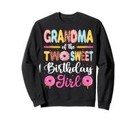 Donut Grandma of The Two Sweet Birthday Girl 2nd Birthday Sweatshirt