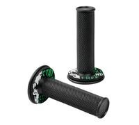Donut Hors Route Poignées Paire Poignées Moto Cross Universel Noir Vert